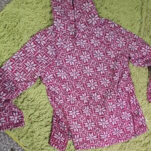 Talbots Burgundy and Gray Knit Sweater